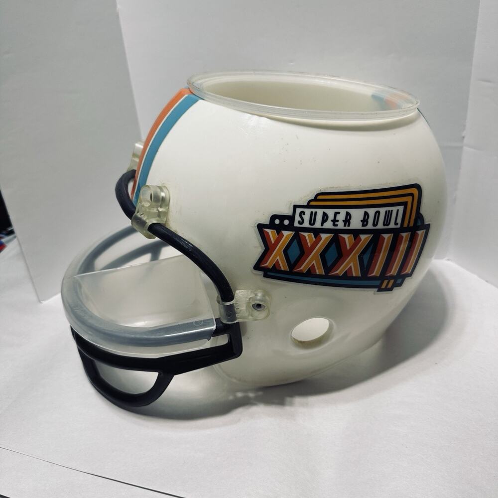 Miami Dolphins Football Helmet Chips & Dip Snack Super Bowl Party XXXIII Vintage